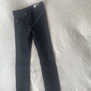 Rag & Bone Black High-Rise Skinny Jeans